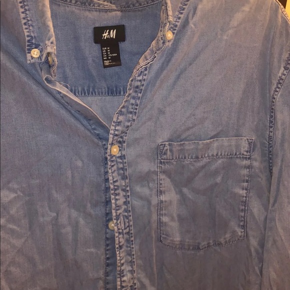 Jean button down top - Picture 2 of 4